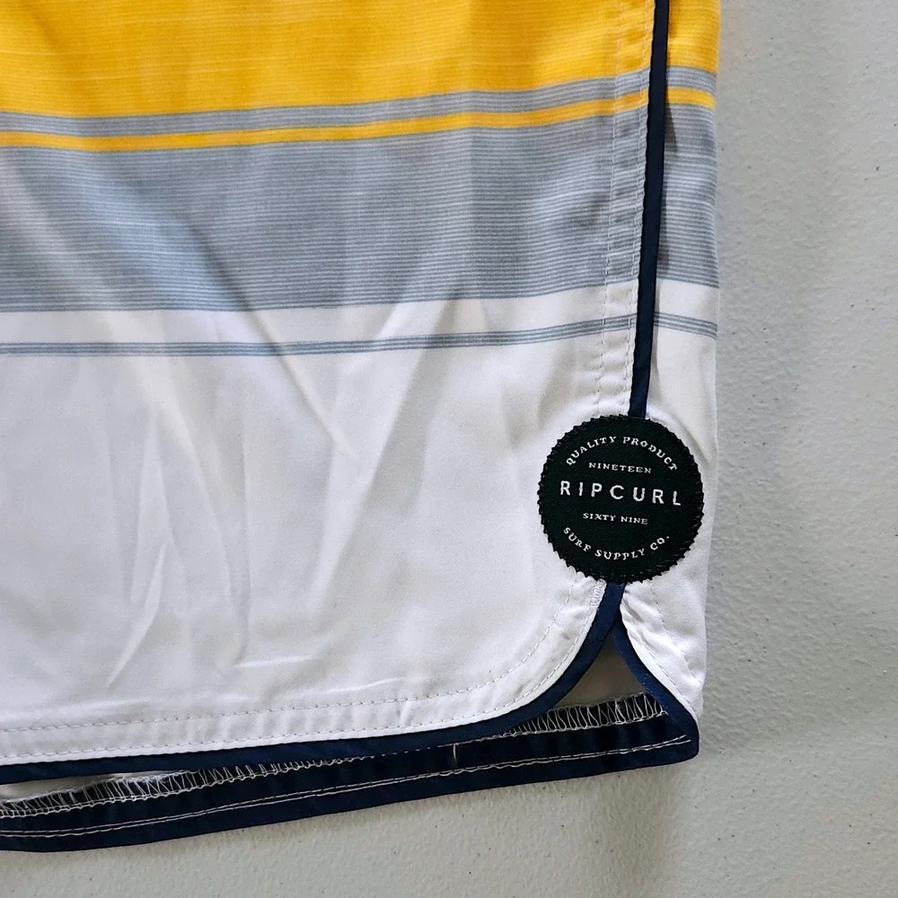 NEW Rip Curl State Park 3.0 Board Shorts Size 38 Striped Tillys Swim Surf
